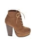 Cathy-Jo 100% Leather Brown Tan Ankle Boots Size 4 - photo 1