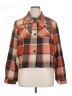 Zeagoo 100% Polyester Plaid Brown Long Sleeve Blouse Size XL - photo 1