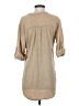 Solitaire 100% Rayon Tan 3/4 Sleeve Blouse Size S - photo 2
