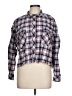 BDG 100% Cotton Plaid Blue Long Sleeve Button-Down Shirt Size L - photo 1