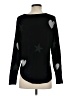 Rachel Zoe Hearts Black Pullover Sweater Size S - photo 2