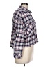 BDG 100% Cotton Plaid Blue Long Sleeve Button-Down Shirt Size L - photo 4