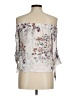 Lovestitch 100% Rayon Silver 3/4 Sleeve Blouse Size M - photo 2