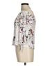 Lovestitch 100% Rayon Silver 3/4 Sleeve Blouse Size M - photo 5