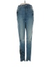 Express Graphic Blue Jeans Size 4 - photo 1