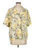 Assorted Brands Floral Yellow Short Sleeve Blouse Size S - photo 1