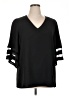 Unbranded 100% Polyester Black 3/4 Sleeve Top Size XL - photo 1