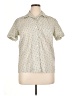 Unbranded Floral Ivory Short Sleeve Button-Down Shirt Size 0X (estimated) - photo 1