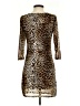 Assorted Brands Animal Print Brown Cocktail Dress Size XS - photo 2
