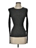 Just Cavalli Gray Black Long Sleeve Top Size EU (IT) 38 / US 2 - photo 1