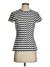 J. McLaughlin 100% Nylon Chevron-herringbone Silver Active T-Shirt Size S - photo 1