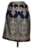 INC International Concepts Paisley Blue Formal Skirt Size 4 - photo 1