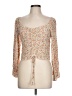 Heatherly 100% Rayon Tan 3/4 Sleeve Blouse Size L - photo 1