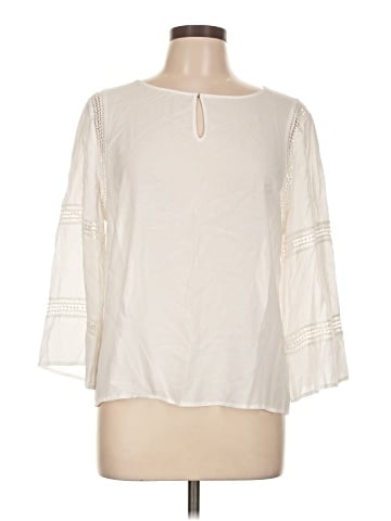 Ecru 3/4 Sleeve Blouse (view 1)