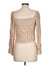 Heatherly 100% Rayon Tan 3/4 Sleeve Blouse Size L - photo 2
