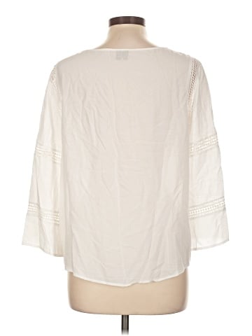 Ecru 3/4 Sleeve Blouse (view 2)
