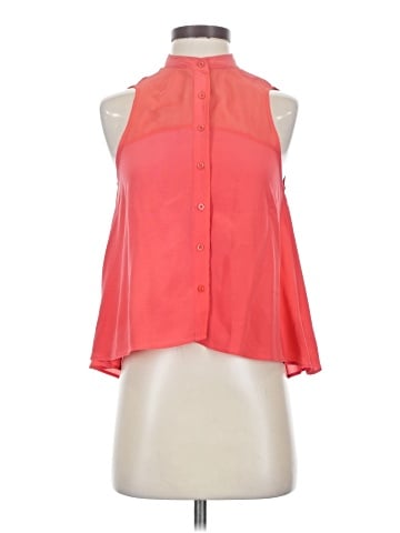 Bebe Sleeveless Silk Top (view 1)