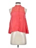 Bebe 100% Silk Color Block Orange Sleeveless Silk Top Size XS - photo 1