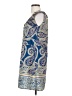Glam 100% Polyester Paisley Blue Cocktail Dress Size S - photo 5
