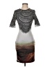 Clover Canyon Graphic Gray Cocktail Dress Size S - photo 1