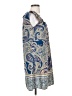 Glam 100% Polyester Paisley Blue Cocktail Dress Size S - photo 4