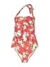 Pez D'Or Floral Red One Piece Swimsuit Size S - photo 1