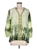 Cupio Green 3/4 Sleeve Blouse Size M - photo 1