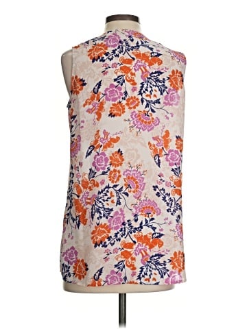 Rose + Olive Sleeveless Blouse (view 2)