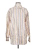 Boden Stripes Ivory Long Sleeve Button-Down Shirt Size 4 - photo 1