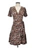 MICHAEL Michael Kors Print Brown Casual Dress Size XS - photo 1