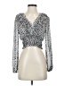 Zara Silver Long Sleeve Blouse Size XS - photo 1