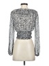 Zara Silver Long Sleeve Blouse Size XS - photo 2