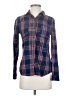 Old Navy 100% Cotton Plaid Blue Long Sleeve Button-Down Shirt Size XS - photo 1