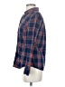 Old Navy 100% Cotton Plaid Blue Long Sleeve Button-Down Shirt Size XS - photo 5