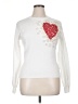 On Twelfth Hearts White Pullover Sweater Size XL - photo 1