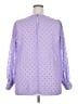 Torrid 100% Polyester Purple Long Sleeve Blouse Size 2X Plus (2) - photo 2