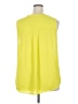 Apt. 9 100% Polyester Yellow Sleeveless Blouse Size 2X - photo 2