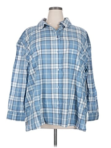 Treasure & Bond 3/4 Sleeve Button-Down Shirt (view 1)