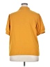 Shein Curve 100% Polyester Yellow Short Sleeve Blouse Size 2XL - photo 2