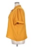 Shein Curve 100% Polyester Yellow Short Sleeve Blouse Size 2XL - photo 5