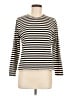 Kule 100% Cotton Stripes Ivory Long Sleeve Turtleneck Size M - photo 1