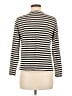 Kule 100% Cotton Stripes Ivory Long Sleeve Turtleneck Size M - photo 2