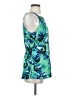 Banana Republic 100% Polyester Green Sleeveless Blouse Size S - photo 4
