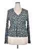 MNG 100% Polyester Blue Long Sleeve Blouse Size XXL - photo 1
