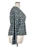 MNG 100% Polyester Blue Long Sleeve Blouse Size XXL - photo 4