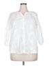 Assorted Brands 100% Cotton White 3/4 Sleeve Button-Down Shirt Size 2X - photo 1