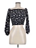 Assorted Brands Black 3/4 Sleeve Blouse Size M - photo 1