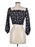 Assorted Brands Black 3/4 Sleeve Blouse Size M - photo 2