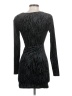 H:ours Metallic Silver Cocktail Dress Size XXS - photo 2
