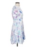 Unbranded 100% Viscose Tie-dye Blue Cocktail Dress Size 1 - photo 4